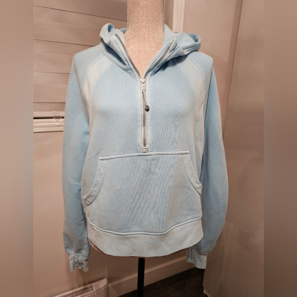 lululemon athletica Light Blue Zip-Up Hoodie